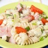 Pasta Salad with Ham on Table