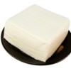 Tofu on Plate with White Background