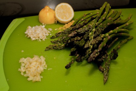 Sauteed Lemon Ginger Asparagus Ingredients