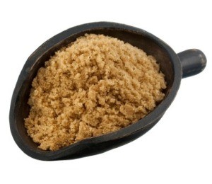 Wooden Scoop of Brown Sugar