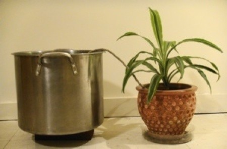 Wick Watering to Container Plant