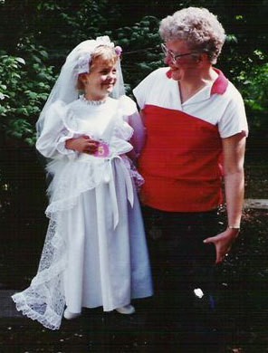 Holloween wedding dress for granddaughter.