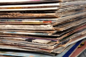 Stack of Record Albums