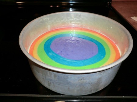Rainbow Cake Batter