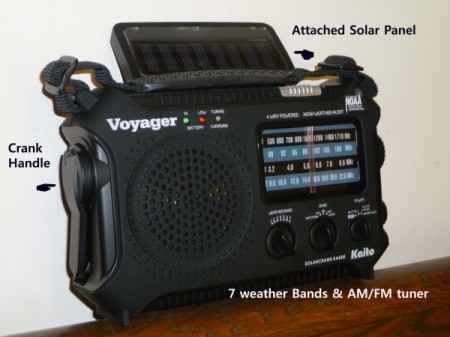 Solar Hand-cranked Radio