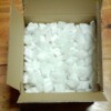 A box with packing peanuts in it