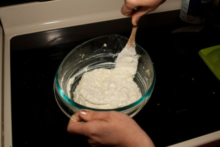 Stirring Tzatziki