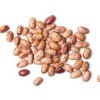 Pinto Beans on White Background