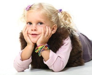 School photo of a blond girl.