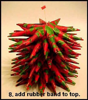 Adding rubber band at top.