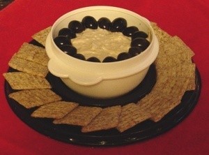 Bakery Tray with Crackers and Dip