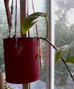 Recycled Hanging Planter