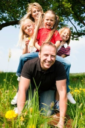 Daughters Horse Riding Daddy