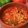 Bean Soup With Green Pepper and Tomato