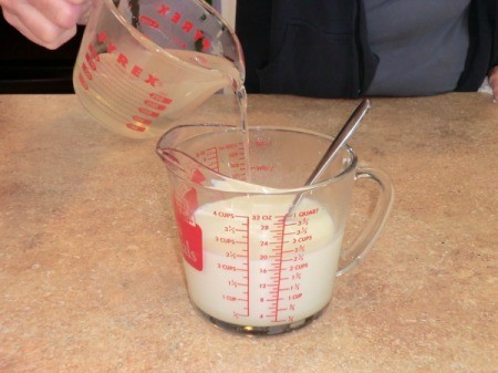 mixing gelatin and condensed milk