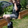 Boy on Rope Swing