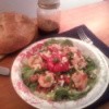 Delicious looking shrimp salad.