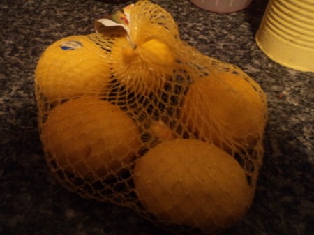 Lemons in a bag