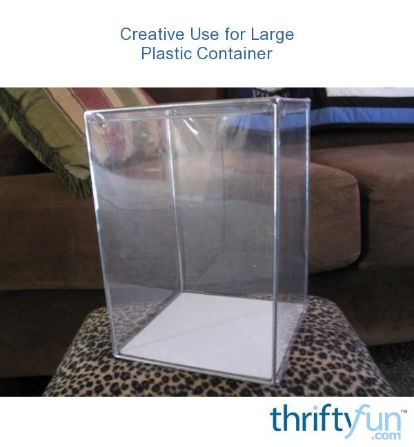Creative Use for Large Plastic Container? ThriftyFun