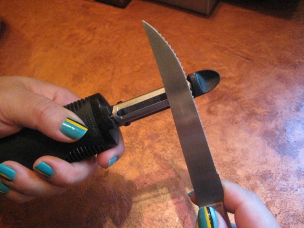 sharpen vegetable peeler