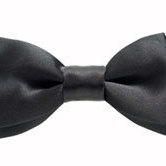 A black bow tie