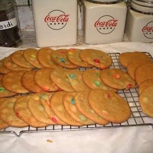 M & M cookies.