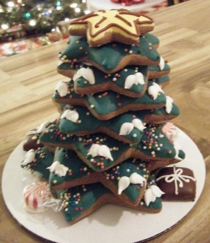 Decorated Cookie Christmas Tree