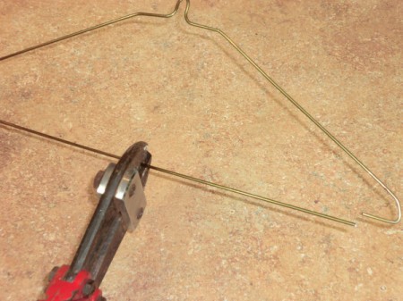 cutting coat hanger
