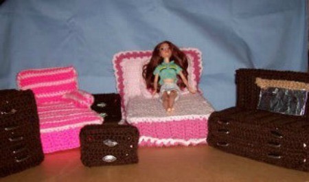 Making Crocheted Barbie Doll Furniture | ThriftyFun