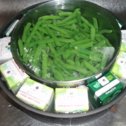 blanched green beans