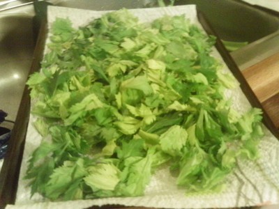 Dry Your Own Celery Leaves