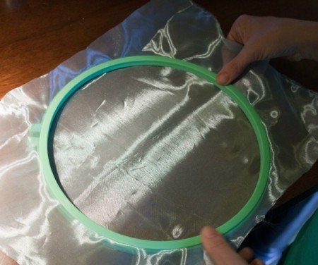 Putting Fabric in Hoop
