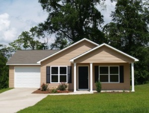 Photo of a house with vinyl siding.