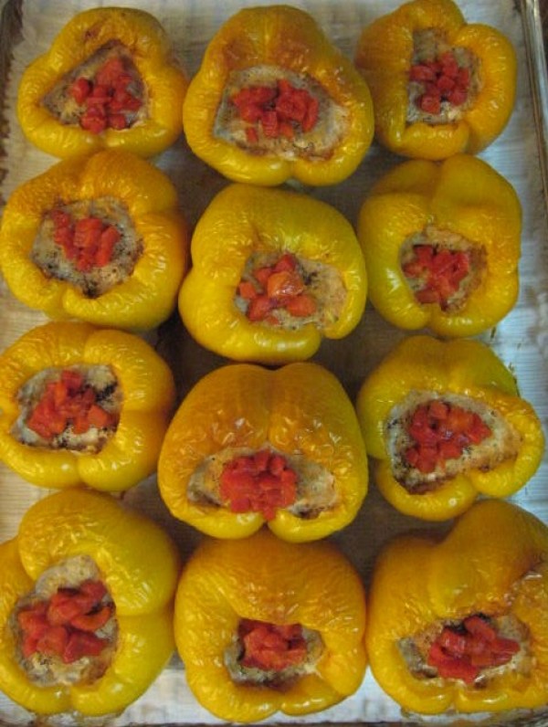 Stuffed Yellow Peppers