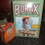 A box of baking soda and borax.
