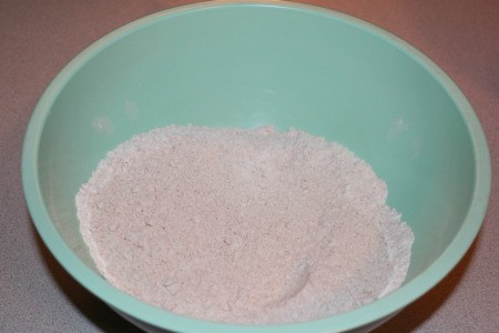 Dry ingredients for Zucchini Bread