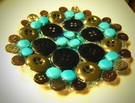 Finished button dish.