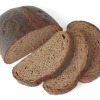 Loaf of Rye Bread on White Background