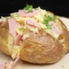 Baked Potato With Ham and Cheese