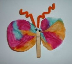 Coffee Filter Butterfly Magnets