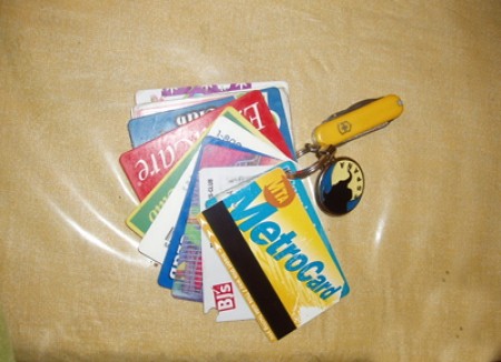 Use a keychain for store cards.