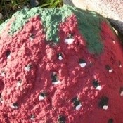 Painted Strawberry Rock