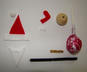 Tootsie Pop Santa Supplies