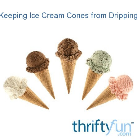Keeping Ice Cream Cones from Dripping | ThriftyFun