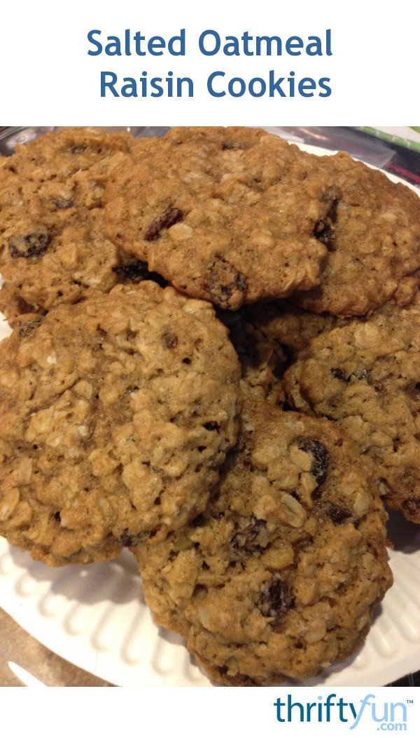 Salted Oatmeal Raisin Cookies | ThriftyFun