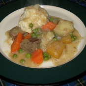 Beef stew and dumplings