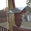 A birdhouse made from a shoe