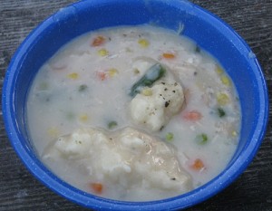 Campfire Chicken and Dumplings