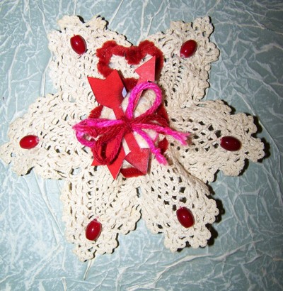 A potpourri filled scented doily