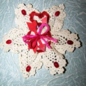 A potpourri filled scented doily